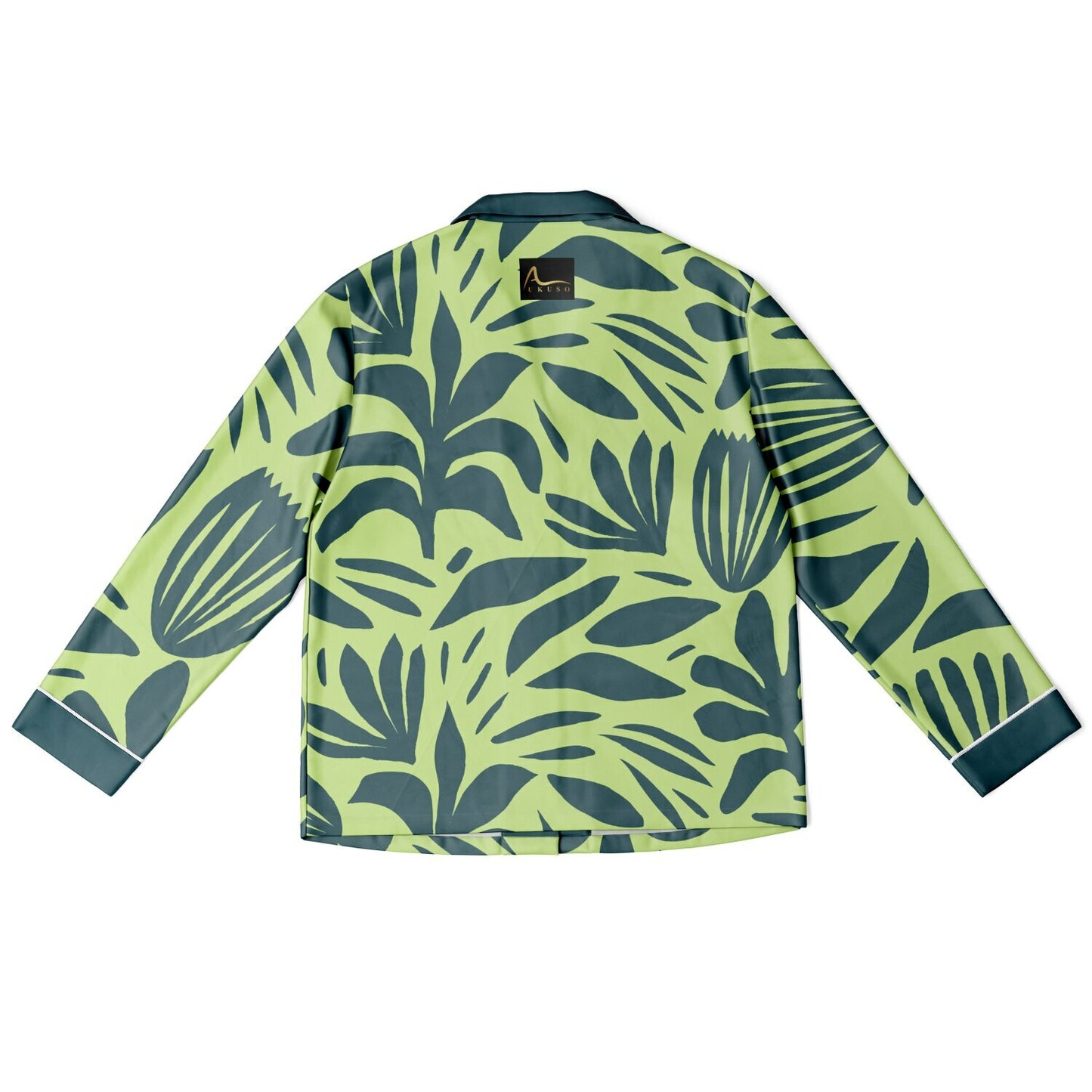 AUKUSO Green Leaf Pyjamas – Sizes XS to 4XL