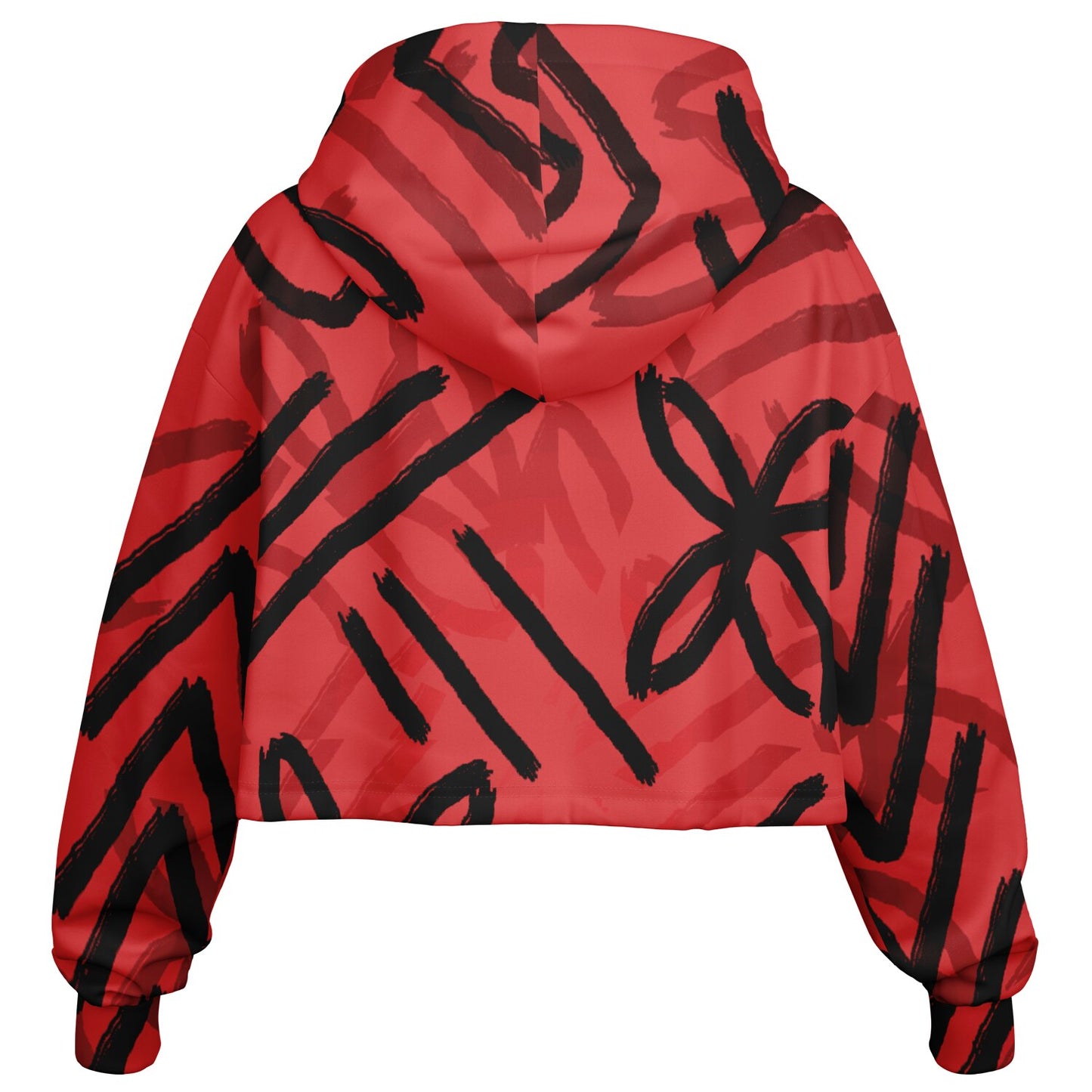 AUKUSO Red Island Crop Hoodie XS - 4XL