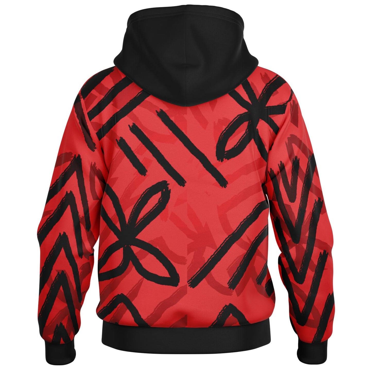 AUKUSO Red Island Baseball Hoodie Jacket – XS to 4XL
