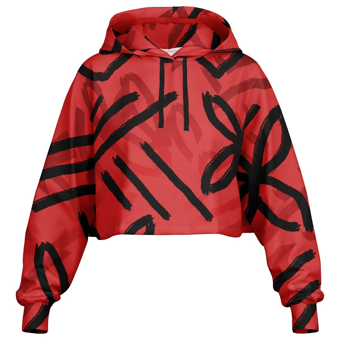AUKUSO Red Island Crop Hoodie XS - 4XL