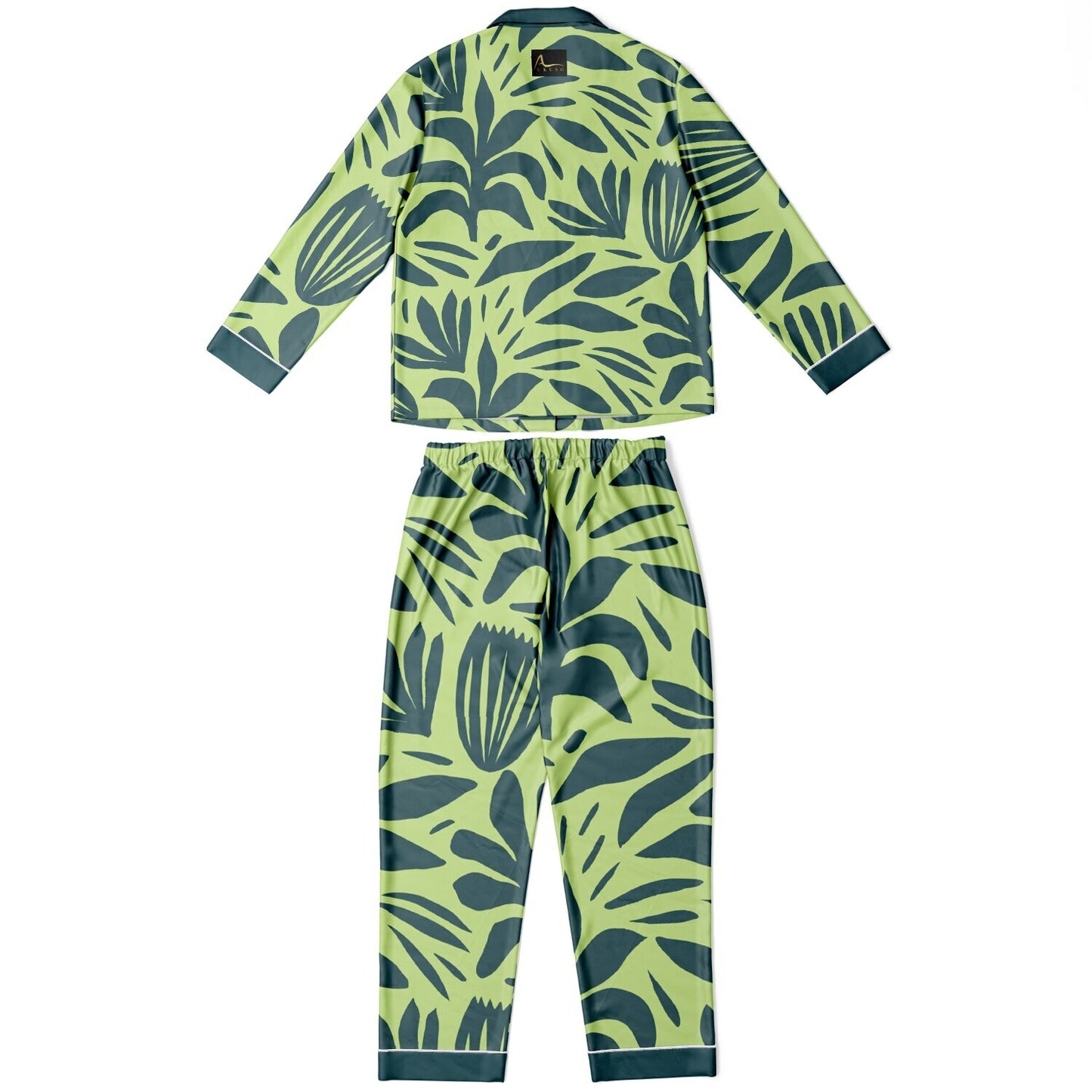 AUKUSO Green Leaf Pyjamas – Sizes XS to 4XL