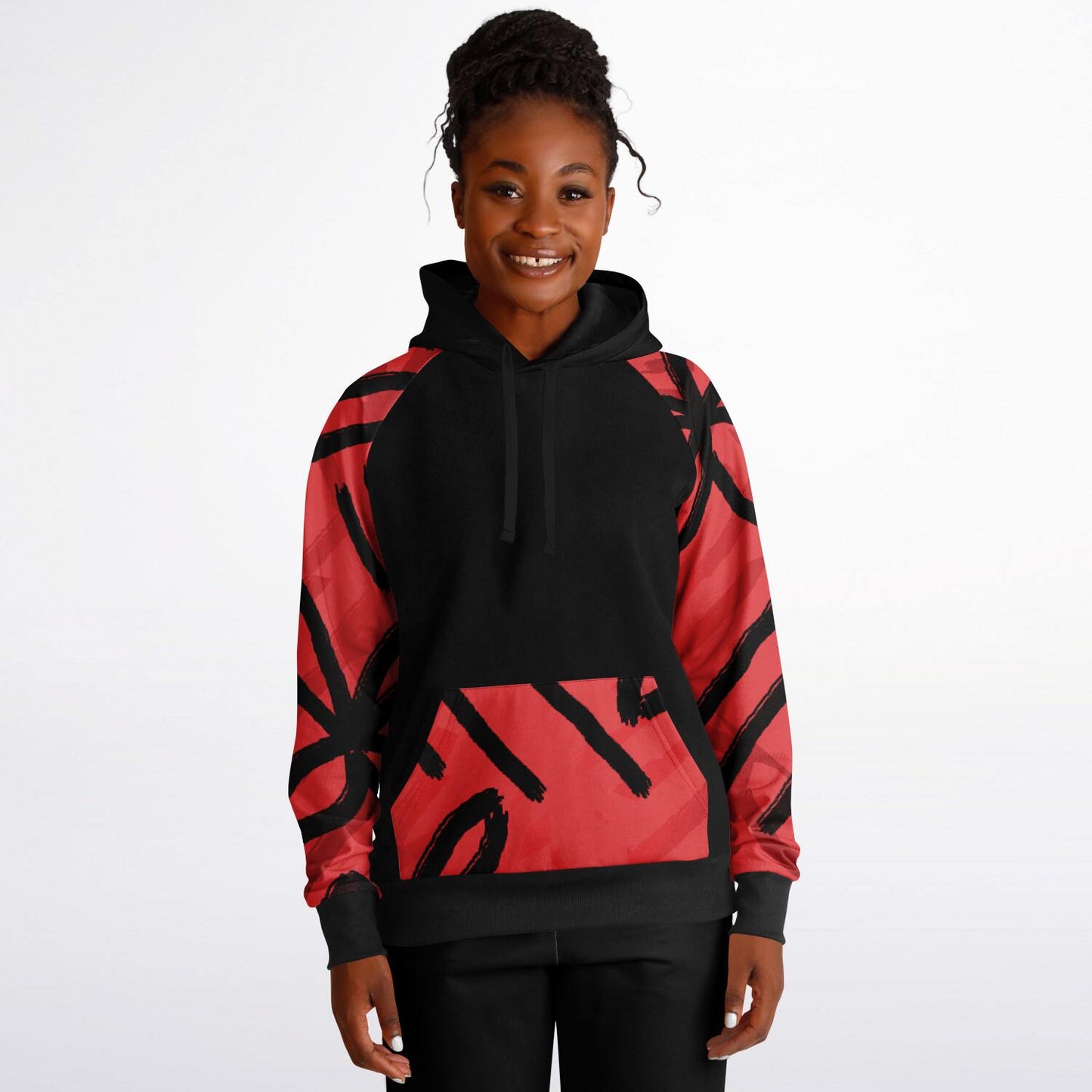 AUKUSO Red Island Raglan Hoodie XS - 4XL