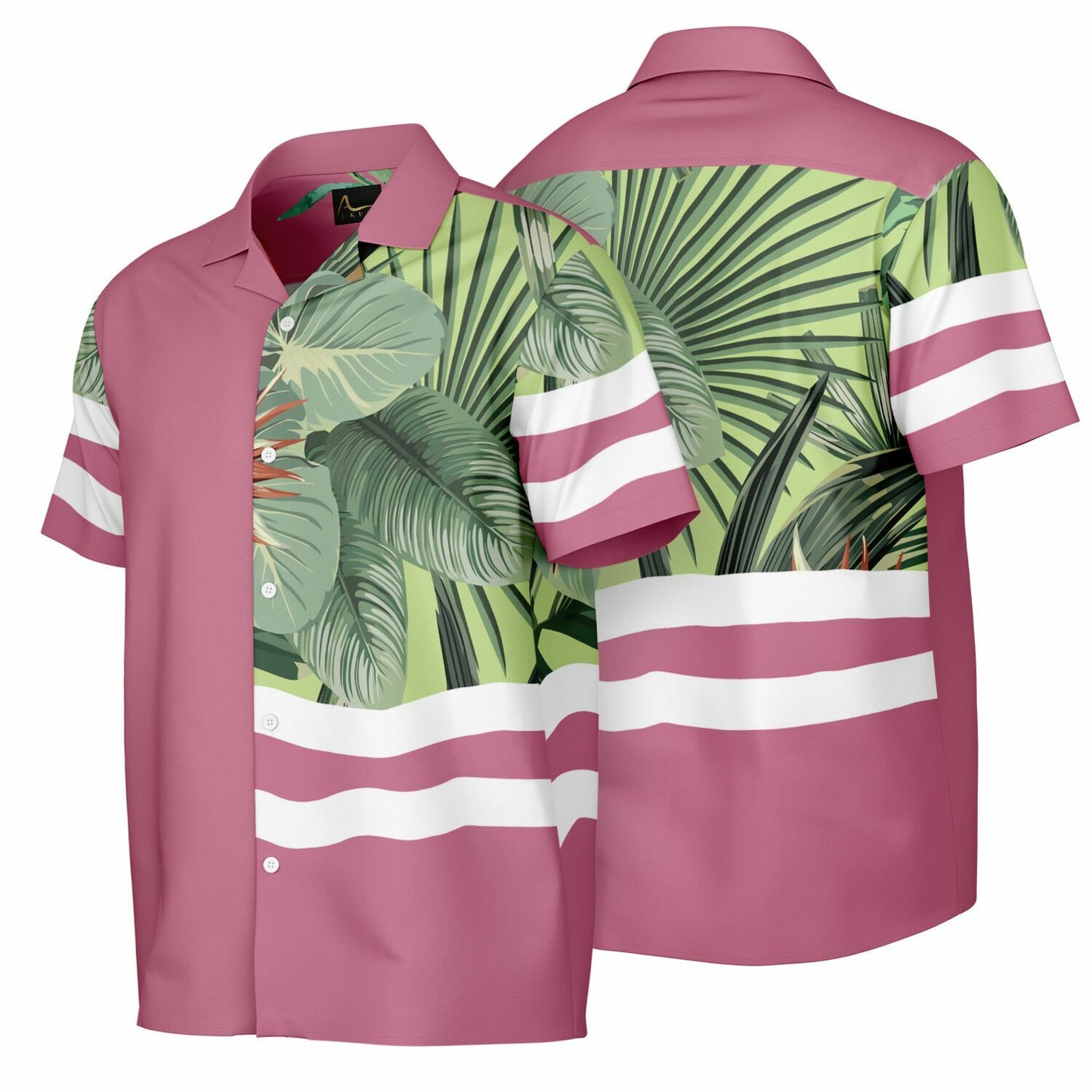 AUKUSO Pink You Up Short Sleeve Shirt | XS–4XL