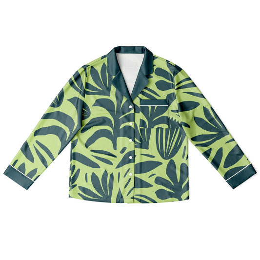 AUKUSO Green Leaf Pyjamas – Sizes XS to 4XL