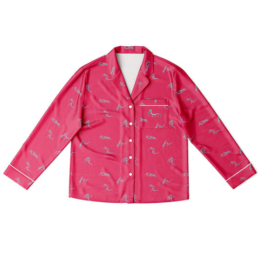 AUKUSO Slay Sleep Pink Satin Pyjama Set | Sizes XS–4XL